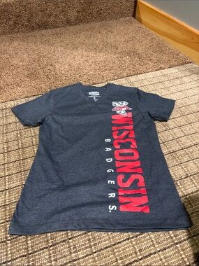 Campus Heritage Charcoal V-Neck Graphic Tee